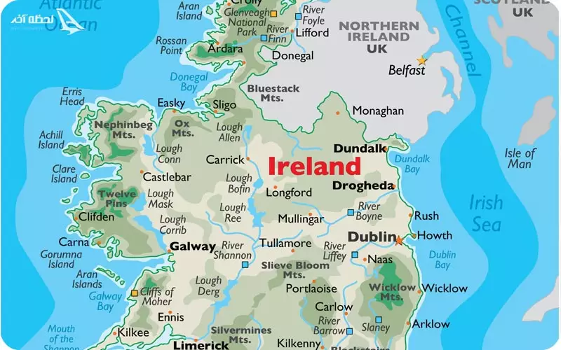 نقشه ایرلند
