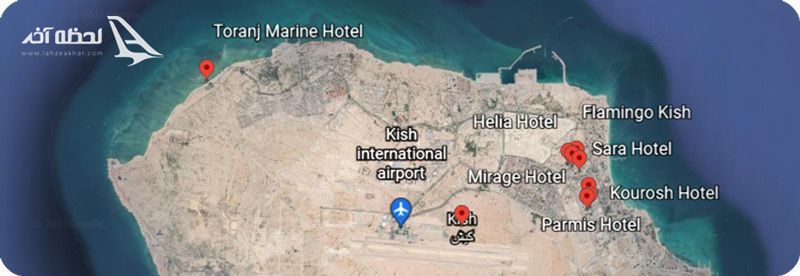 نقشه جزیره کیش