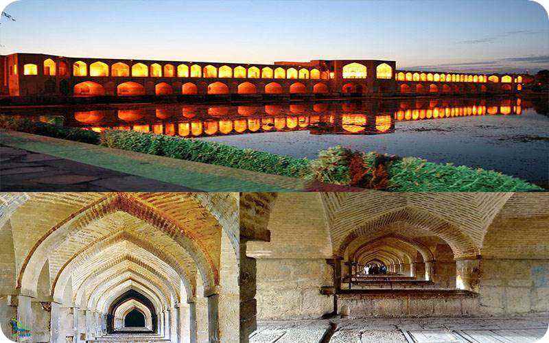 ویژگی های ظاهری پل خواجو