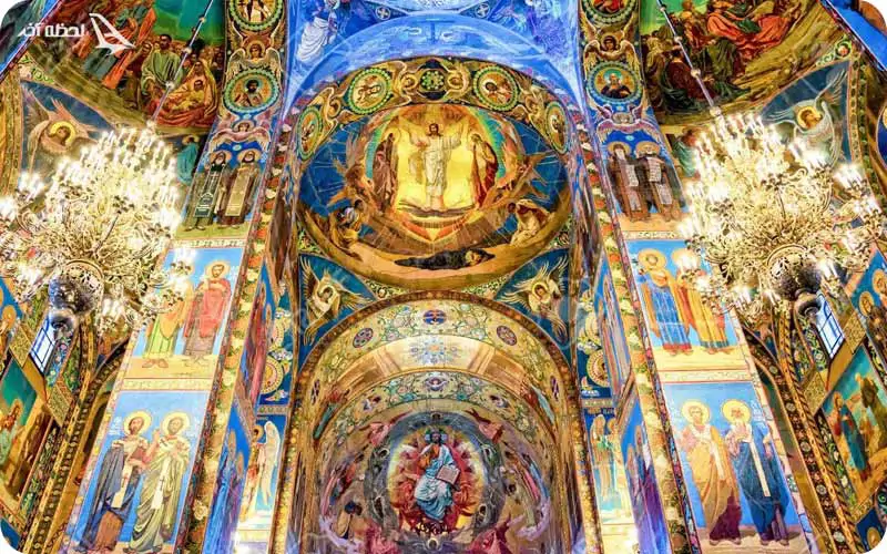 جزئیات هنری کلیسای ناجی در خون