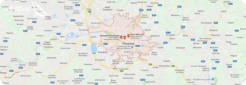 نقشه شهر فلورانس