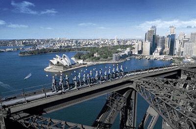 (پل نوردی روی پل سیدنی (بزرگ ترین پل فلزی و خمیده دنیا