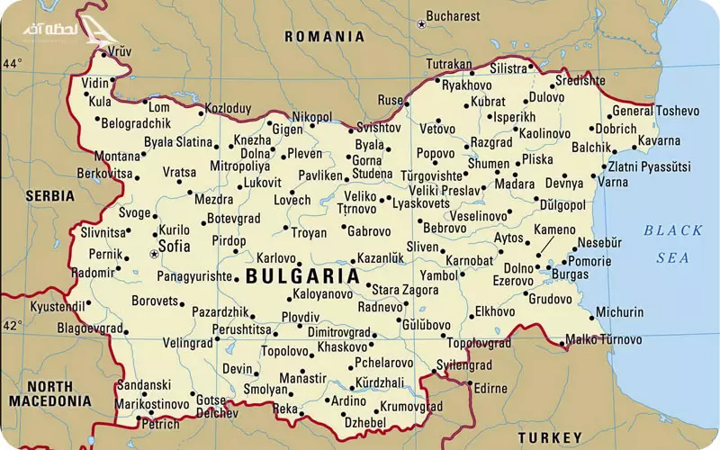 نقشه بلغارستان