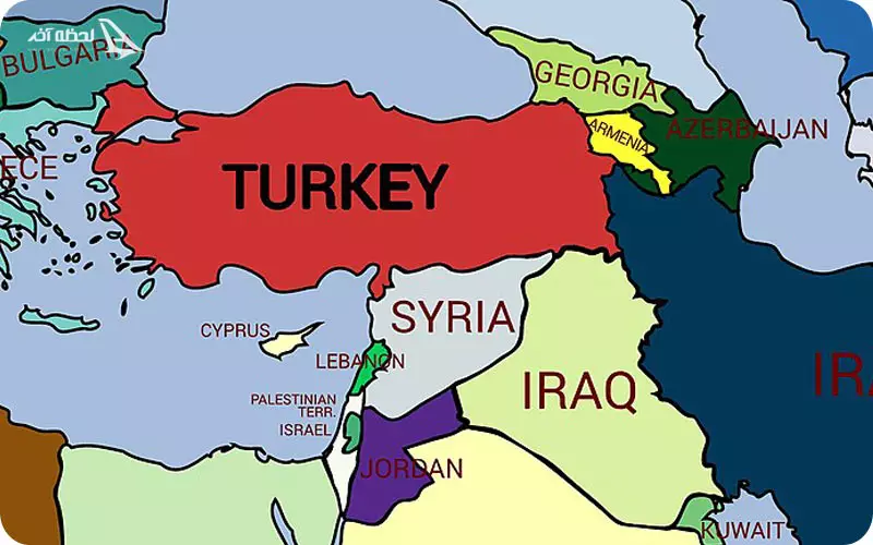 موقعیت جغرافیایی ترکیه همسایه های ترکیه