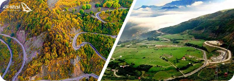 عکس جاده های شمال