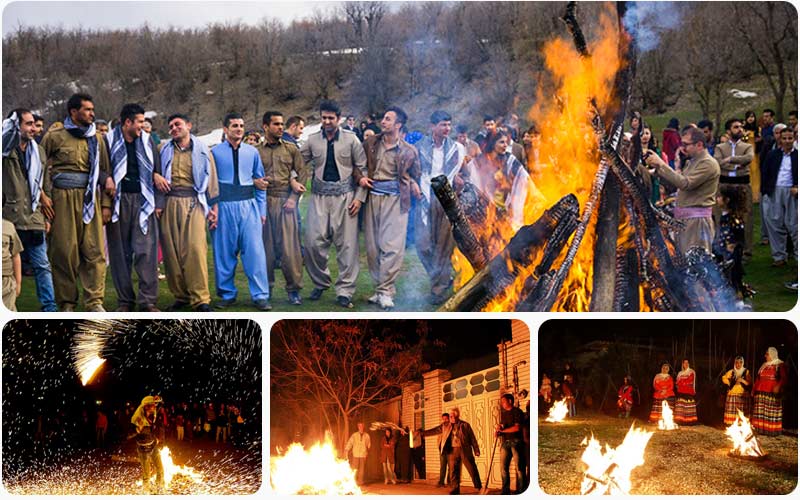 چهارشنبه سوری در شهرهای مختلف