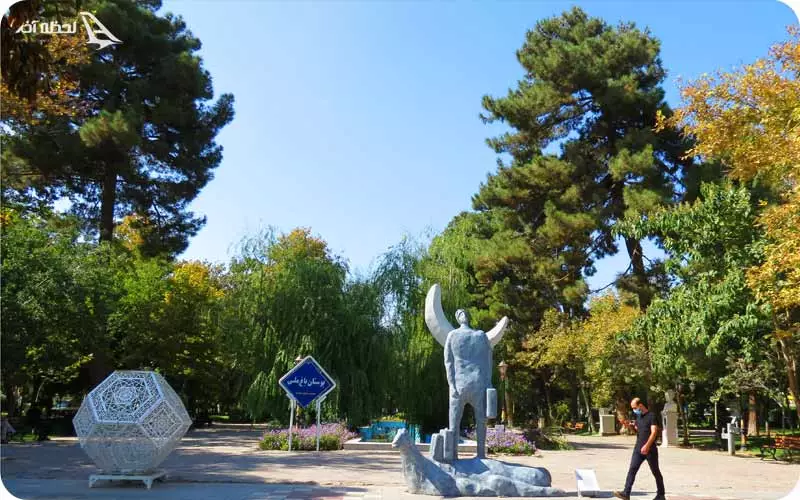 سرسبزی باغ ملی مشهد