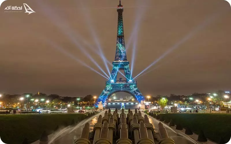 عکس برج ایفل در شب  عکس برج ایفل در شب