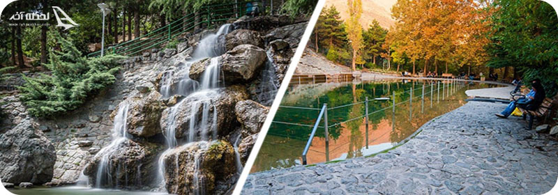 دریاچه و زیبایی  پارک جمشیدیه