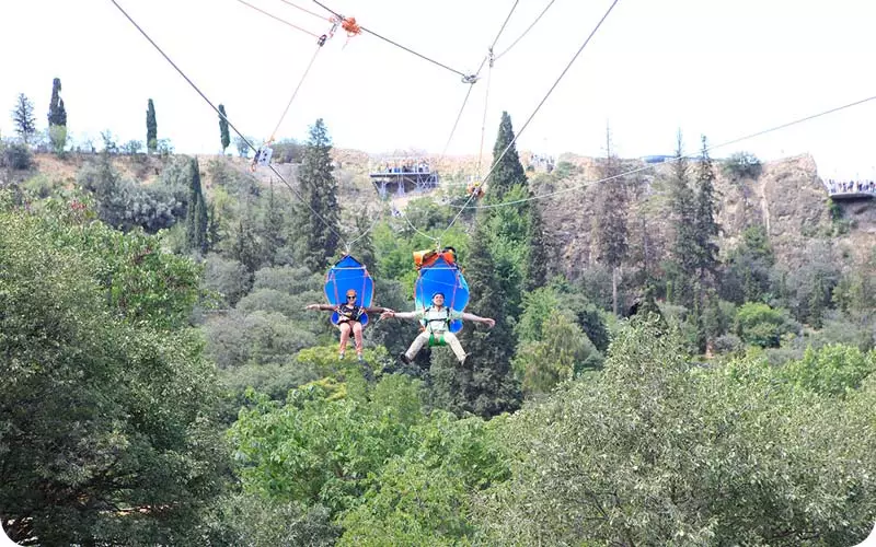 باغ گیاهشناسی ملی: مکانی پرطرفدار در گرجستان     زیپ لاین باغ گیاهشناسی ملی گرجستان