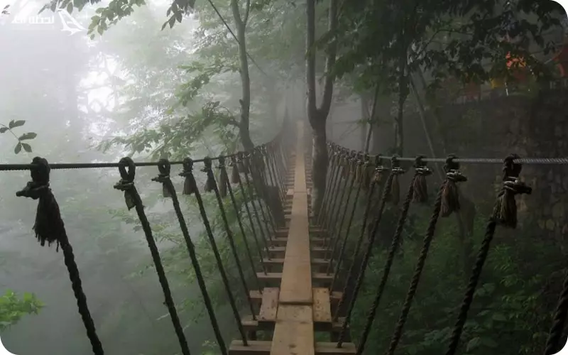 پل عابر پیاده معلق رامسر پل عابر پیاده معلق رامسر