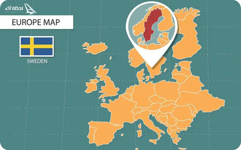 نقشه سوئد