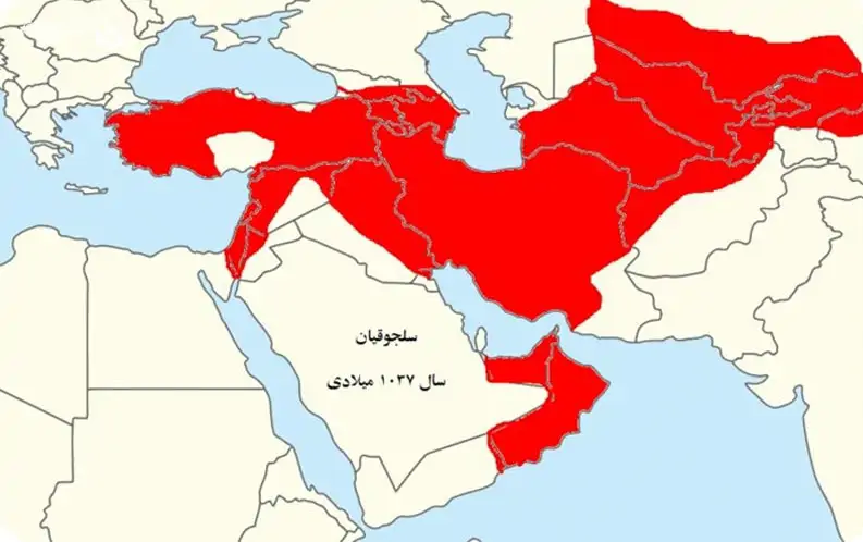 نقشه ایران در زمان سلجوقیان