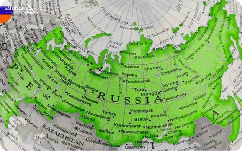 اختلاف ساعت ایران و شهرهای روسیه