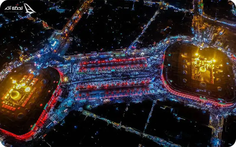 عکس بین الحرمین کربلا با کیفیت بالا