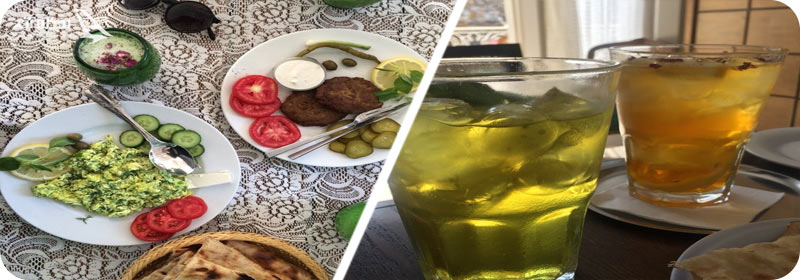 نوشیدنی و غذای کافه تهرون