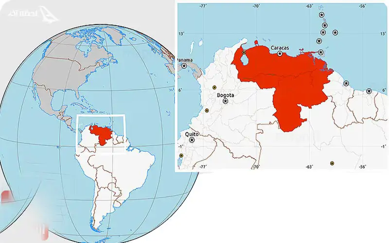 موقعیت جغرافیایی ونزوئلا