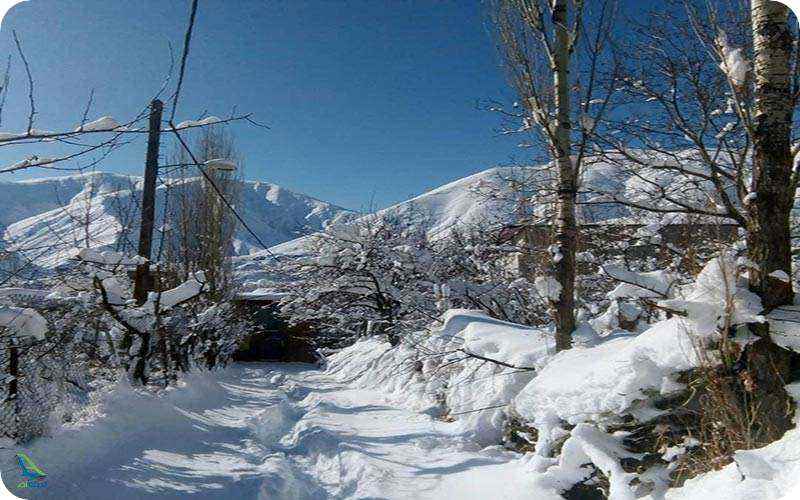 روستای امامه در زمستان