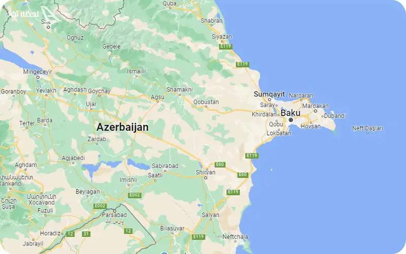 نقشه باکو