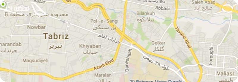 نقشه تبریز