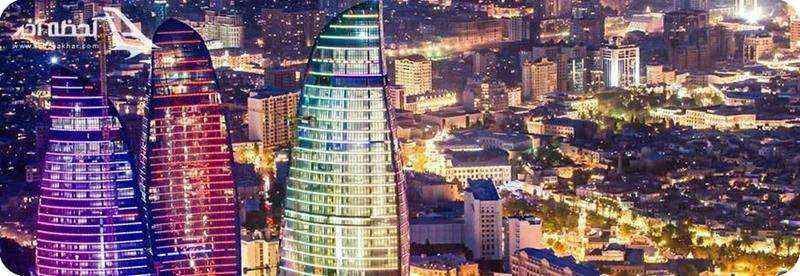 مثلثی بودن 3 برج شعله در باکو