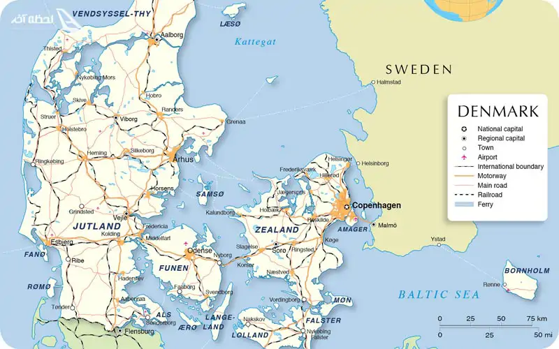 نقشه دانماک