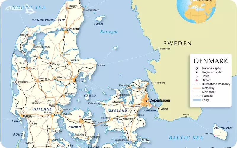 نشقه کشور دانمارک