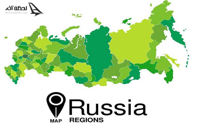 روسیه روی نقشه موقعیت جغرافیایی روسیه