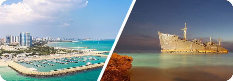 اسکله قدیمی کیش و ساحل مرجانی کیش