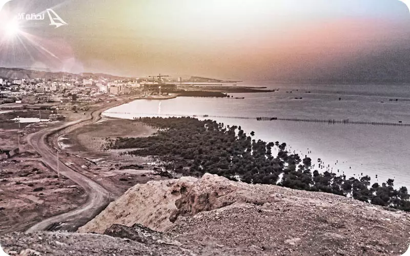 ساحل قشم در شب