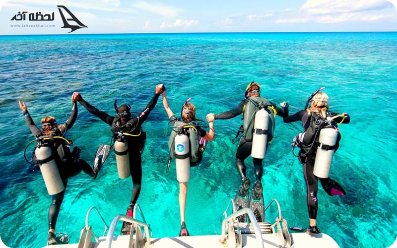 غواصی در سواحل جزایر ناز