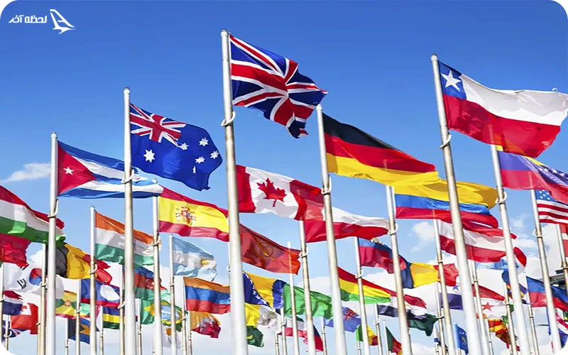 نشان دادن هویت ملی هر کشور با پرچم پرچم و نقش آنها در نشاندادن هویت ملی هر کشور