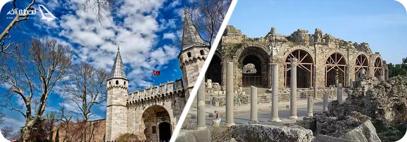 جاهای تاریخی آنتالیا و استانبول