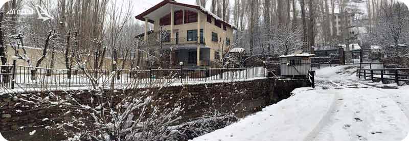 روستا زایگان در فصل زمستان