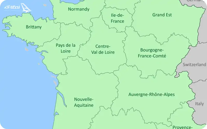 نقشه فرانسه