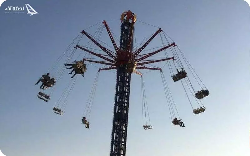 اسکای فلایر تفریحی مهیج در دریاچه چیتگر اسکای فلایر