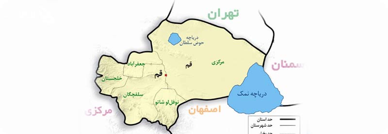 نقشه شهر قم