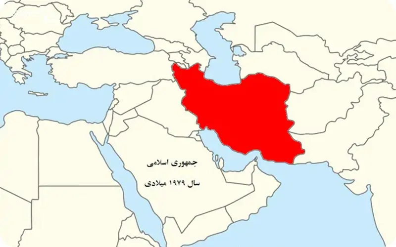 نقشه ایران در زمان جمهوری اسلامی
