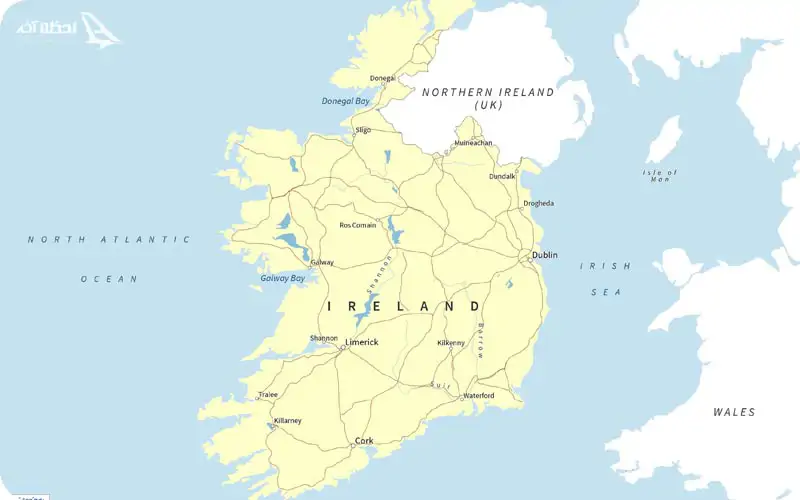 نقشه ایرلند