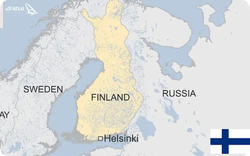 نقشه فنلاند
