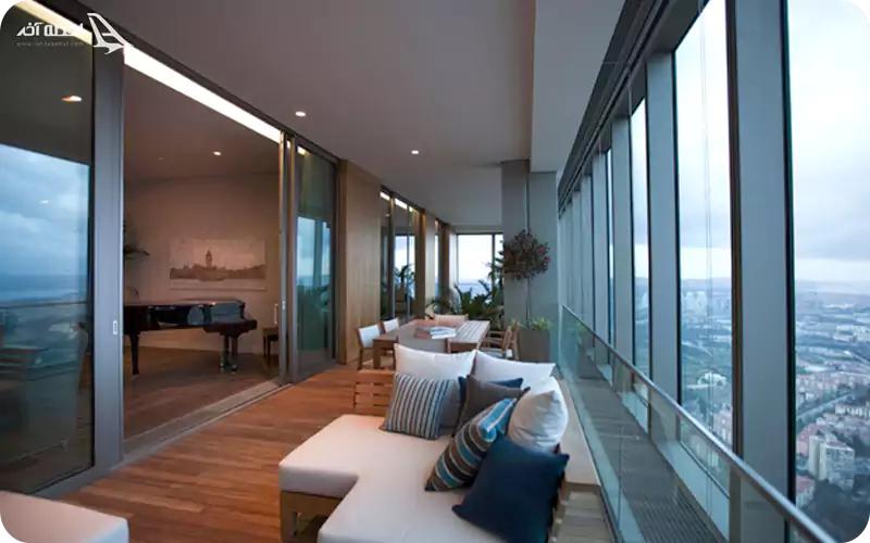 نمای داخل برج سفیر استانبول