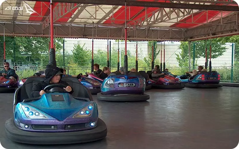 ماشین کوبنده تفریحی مهیج در دریاچه چیتگر ماشین کوبنده