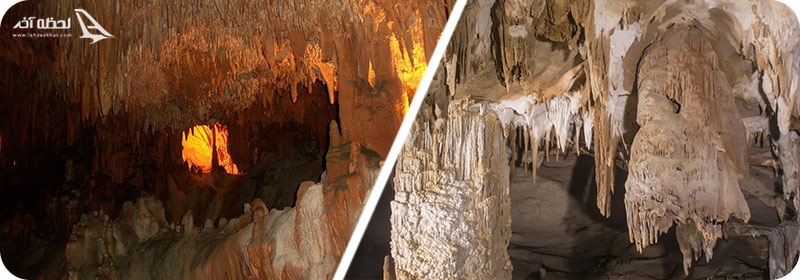 قندیل‌ های زیبای غار کتله خور