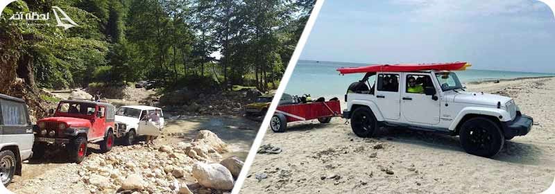 آفرود سواری در کیش و شمال