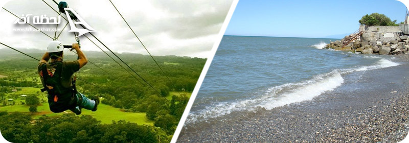 زیپ لاین و ساحل نمک ابرود