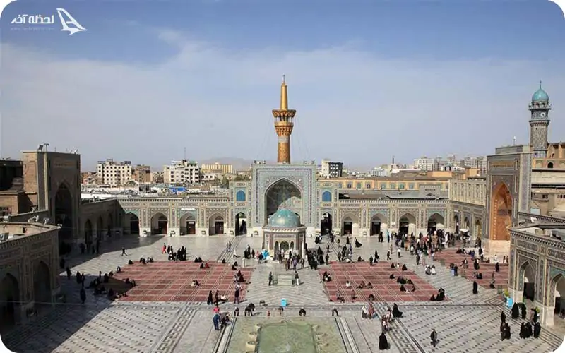 نقشه قسمت های مختلف حرم امام رضا