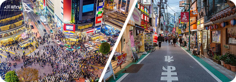 منطقه روپونگی و چهارراه شیبویا