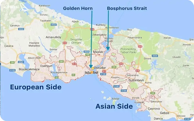 نقشه محله‌ های استانبول