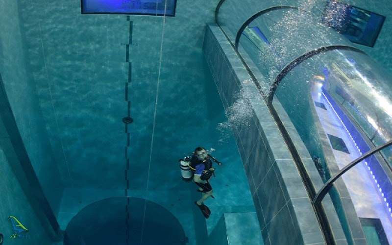 پر عمق ترین استخر دنیا