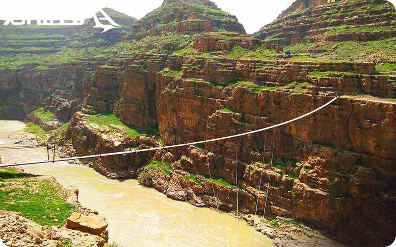 پل معلق دره خزینه